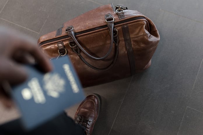 travel, luggage, passport